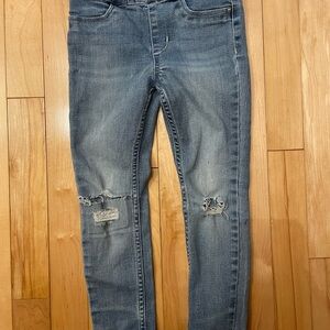 H&M 4T/5T Blue Distressed Skinny Jeans with Stretch